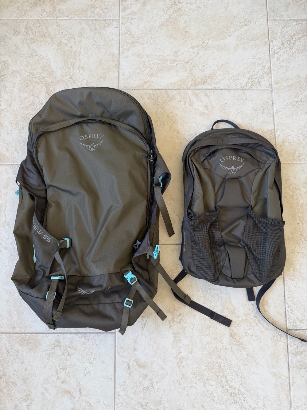 Osprey Farpoint 55L Travel Hiking Backpack With Osprey Farpoint Day Pack